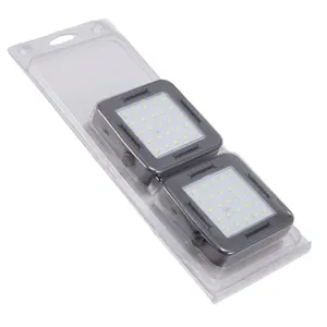 Casing hitam putih lampu induksi mini bertenaga baterai opsional untuk tangga kabinet