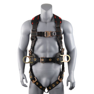 Harness Pengaman Tubuh Penuh dengan Tali Polyester Peredam Guncangan, Sistem Pencegah Jatuh Pribadi, Kekuatan Putus 1500 kg, Ring-D Baja, Bersertifikasi CE - Product Image 2