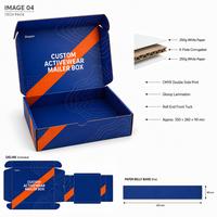 Boîte d'expédition personnalisée pour vêtements de sport, en carton ondulé E-Flute, pour l'e-commerce de vêtements