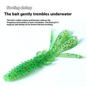 Ver doux de l'usine de Luya appâts flottants pour crevettes d'eau crochet Ned <span class=keywords><strong>leurre</strong></span> de pêche inversé pour poisson Mandarin perche faux appât - Product Image 2