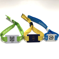 Bracelets événementiels personnalisés en PVC, bracelets VIP en polyester, billets d'entrée NFC RFID pour festivals et fêtes - Vente en gros