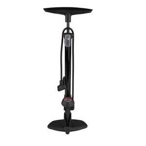 Pompe à air portable haute pression en alliage d'aluminium et acier pour vélo, avec <span class=keywords><strong>valve</strong></span> <span class=keywords><strong>Schrader</strong></span> et <span class=keywords><strong>Presta</strong></span> et manomètre, pour gonflage de pneus de VTT - Product Image 1