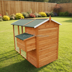 SDC0802 Cage à poules en bois <span class=keywords><strong>de</strong></span> haute qualité, grande cage à poules, poulailler, enclos pour volailles, cage à poules avec accès facile - Product Image 6