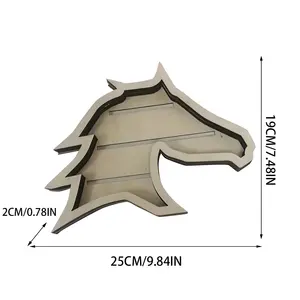 Macetas de madera con forma de Animal para suculentas, maceta con cabeza de toro de tortuga, maceta de trébol, cabeza de caballo, macetas de <span class=keywords><strong>mariposa</strong></span>, accesorios de jardín - Product Image 6