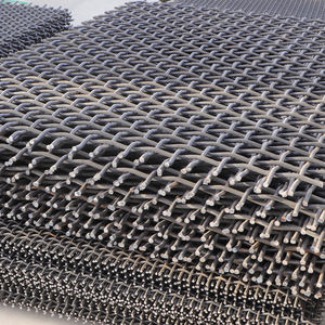 Fabrik preis Kunden spezifischer Haken Vibrations sieb 65mn Crimped Iron Wire Mesh Stein gewebter Sieb brecher Vibrations sieb Mesh - Product Image 3