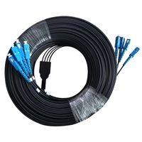 Kabel Patchcord Fiber Optik SC/APC UPC FTTH Indoor/Outdoor Jumper Optik dengan Penguatan FRP untuk 4G Wireless POE G657A1/A2