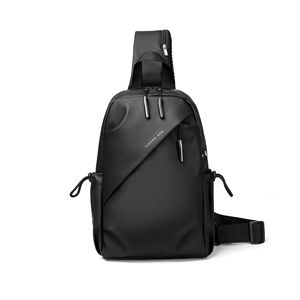 Bolso de moda para hombre, mochila tipo bandolera de gran capacidad, cierre de cremallera de nailon, uso diario, bolso cruzado para todas las estaciones - Product Image 5