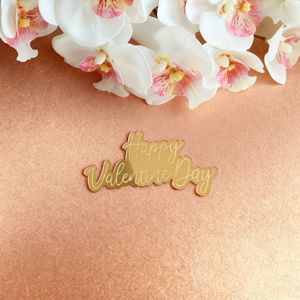 Adorno Acrílico para Pastel de San Valentín con Diseño de Miel y Dulzura, 9 cm, Decoración para Cupcakes de San Valentín - Product Image 3