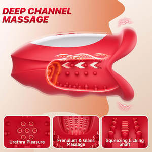 Masturbador Masculino, Juguetes Sexuales para Hombres Gay con Diseño Hueco, 10 Modos de Ondulación y Vibración para 360° °   Vibrador Stroker con Control por Aplicación - Product Image 5