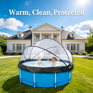 Cubierta para <span class=keywords><strong>Piscina</strong></span> Bebon Premium Azul <span class=keywords><strong>de</strong></span> Poliéster <span class=keywords><strong>de</strong></span> 10 Pies, Antipolvo, Alta Resistencia, Duradera, Conveniente, Venta al por Mayor para Exteriores - Product Image 1
