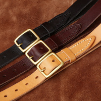 Sabuk kulit All-in-one modis, sabuk kulit Jin kasual kulit sapi murni, sabuk wanita simpel lebar 2.8CM