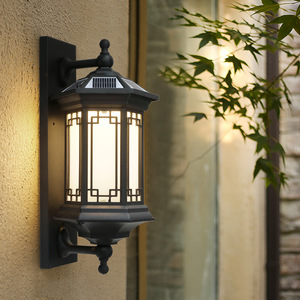 Outdoor Wall Lamp <b>LED</b> Aluminum Alloy Solar Powered 3500K Warm White <b>Light</b> Tempered Glass Dimmable Garden Decoration Wall - Product Image 6