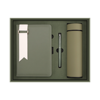 Ensemble cadeau d'affaires en cuir personnalisé avec carnet, stylo métallique et porte-cartes pour les réunions d'entreprise, les conférences et les cadeaux clients