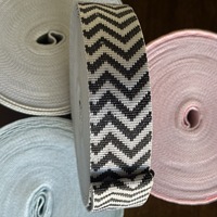 Sangle en polypropylène jacquard ondulée durable personnalisée - Imprimable en deux couleurs pour les accessoires de marque, les sacs, les chaussures et les projets d'artisanat