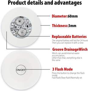 Sottobicchieri LED Colorati Luminosi, Adesivi per Bottiglie Personalizzabili, Portabicchieri LED in Plastica, Accessori per Feste, Supporto Luminoso LED - Product Image 3