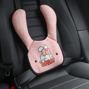 Protector de Cinturón de Seguridad para Niños, Ajustador de Cinturón de 5 Puntos, Estilo de Dibujos Animados, Algodón PP, Producto Portátil para Bebés - Product Image 4