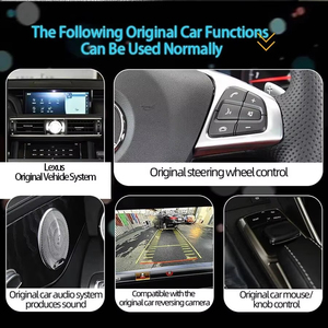 Navegación GPS con pantalla táctil para Lexus CT200 2011-2019, Carplay inalámbrico, Android Auto, Airplay, Mirroring, radio para coche con sistema Linux. - Product Image 2