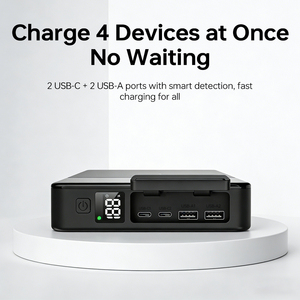100000mAh Outdoor Laptop Power <strong>Bank</strong> 65W PD Quick Charge <strong>Battery</strong> Station with LED Screen for <strong>Camping</strong> Remote Video Editing - Product Image 6