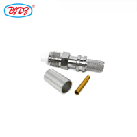 Connecteur RF coaxial femelle à sertir FME pour câbles RG316, RG174, LMR100, LMR240, H-155, RG59, LMR300, LMR400