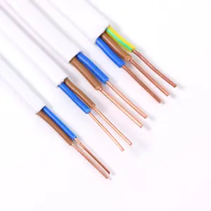 Bvvb 1.5mm 2.5mm 6mm Pvc Cable Wire Flat Copper Cheap Price Pvc Insulation Cable 2.5mm Electric Cable House Wire