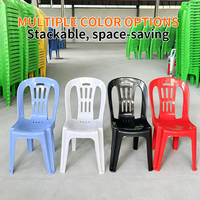 Chaises de jardin d'extérieur imperméables, portables, empilables, en plastique, pour pique-nique, plage, camping, salon, fête, repas