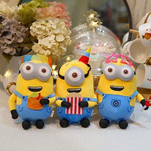 10cm Plüschtiere 4 Zoll <span class=keywords><strong>Minion</strong></span> Kuscheltiere Großhandel Mini Anhänger Puppe Cartoon Charakter Plüsch Schlüssel bund Spielzeug für Klauen maschine - Product Image 2