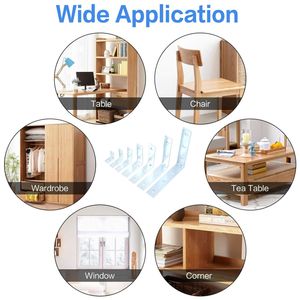 סיטונאי גודל שונה מתכת פלטה פינתית מפרק זווית ישרה תמיכת מדף 90 מעלות תושבת פינתית - Product Image 6