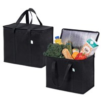 Sac isotherme en aluminium pour la conservation des aliments, avec poignée, fermeture éclair, imperméable, personnalisable, vente en gros