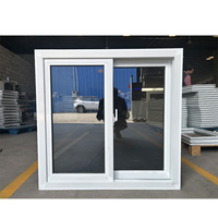 Ventanas Corredizas Horizontales de PVC y UPVC Modernas Personalizadas de Fábrica, Ventanas Americanas NFRC de Doble Acristalamiento