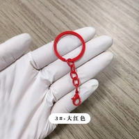 Couleur bonbon 3cm anneau fendu pour porte-clés anneaux métal fendu porte-clés porte-clés chaîne homard griffe fermoir bijoux fabrication accessoire