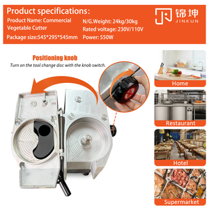 Processeur Électrique Multifonctionnel de Légumes et Fruits pour Cuisine Professionnelle Incluant Coupe-Oignon, Râpe et Moteur Central - Product Image 5