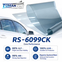 Película para Ventanas de Automóviles Tuman Visible Light, Bloqueadora de Calor Solar, Metalizada por Pulverización Magnetrónica, 99.7% UVR, 99.9% IRR para Vidrios de Vehículos