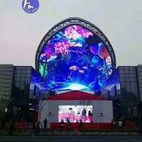 Pantalla LED Grande para Exteriores Resistente con Estructura Estable, Funciona Bien en Mal Clima, Publicidad en Plazas y Negocios