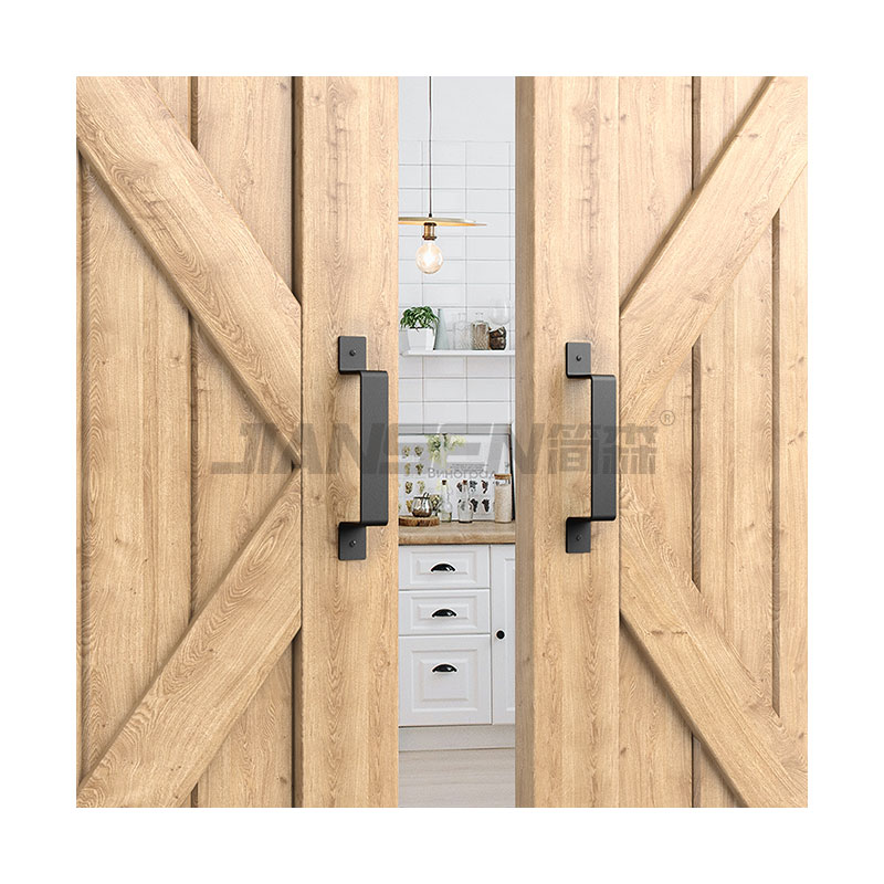 Premium Rust-Resistant Design Carbon Steel Sliding Door Handle Smooth Operation for Home