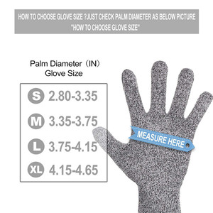 Résistant aux coupures travail Anti coupure alimentaire gants cuisine poignée poisson gant gants de sécurité coupe 5 huîtres écaillage filet de poisson - Product Image 5