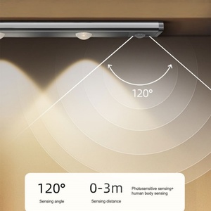 Luz de Armario de 3 Colores con Sensor de Movimiento Ojo de Gato, Luces Nocturnas LED para Gabinetes de Cocina, Recargables de 1000mAh - Product Image 3