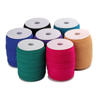 Fabricants en gros de bande élastique pour soutien-gorge, vente directe de bande élastique en nylon pliée, bande FOE