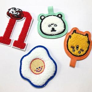 Custom Hoodies Embroidery Iron on Embroidered Sweatshirt Cartoon Chenille Patches - Product Image 1