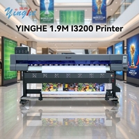 Imprimante éco-solvant grand format YINGHE 2026 nouvelle 1,9 m (6,2 pi) I3200 pour bannières flexibles, vinyle, PP rétroéclairé, encre CMYK rapide SA JHB CMYK en stock