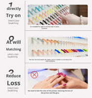 Nouvelle carte de couleurs d'ongles de 600 couleurs, grande présentoir mural pour vernis à ongles et gels, avec panneau d'affichage et embouts d'ongles gratuits