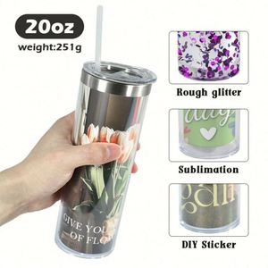 แก้วน้ำสแตนเลสทรงกลม 20 ออนซ์ แบบมีหลอดและฝาปิด เป็นมิตรกับสิ่งแวดล้อม ปรับแต่งได้ เหมาะสำหรับของขวัญส่งเสริมการขาย ลดราคาพิเศษ - Product Image 4