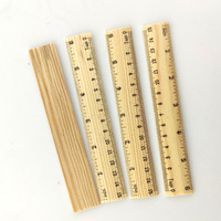 Règle en bambou en bois écologique de 15cm 30cm pour le bureau scolaire ou la promotion avec des échelles en cm et en pouces