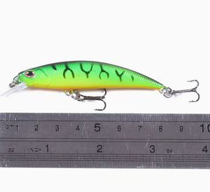 Leurre de pêche artisanal 8cm 9g, corps rigide, couleurs vives, type Minnow coulant, en promotion - Product Image 3