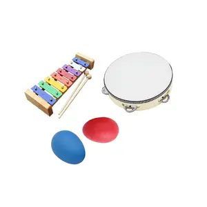 Set di percussioni per bambini strumenti musicali a percussione giocattolo Rhythm band Kit Set per bambini