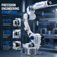 Bras robotique industriel FOBOT Mr12z-1550 à 6 axes, charge utile de 12 kg, portée de 1550 mm pour les intégrateurs de systèmes de traitement et de découpe laser