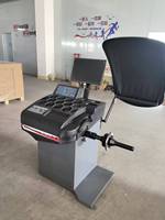 Équilibreuse de roues manuelle Aomai 200 tr/min avec écran LED, capacité 70 kg, alimentation 110V/220V, pour réparation automobile et alignement des pneus, garantie 1 an