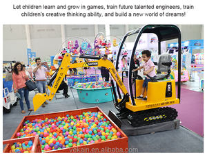 <span class=keywords><strong>Mini</strong></span>-pelleuse électrique commerciale pour enfants, excavatrice de terrain de jeux extérieur à vendre - Product Image 4