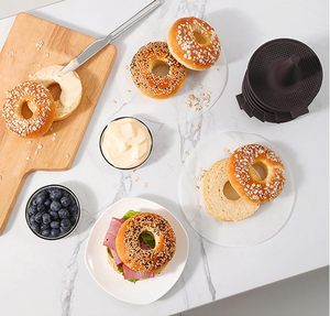 Stampo per Ciambelle Set di 6 Pezzi Stampi per <span class=keywords><strong>Pasticceria</strong></span> per Bagel e Ciambelle Teglie per Dolci Fatti in Casa - Product Image 4