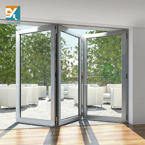 Seeyesdoor 2025 Nouveau style <span class=keywords><strong>Porte</strong></span> accordéon en aluminium Extérieur Rupture thermique Double vitrage trempé Portes patio pliantes pour maison - Product Image 4