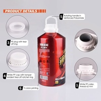 Harga pabrik kemasan logam berwarna untuk absolut dan Concretes 12.5L 23L 27 liter botol Aluminium kosong untuk minyak esensial